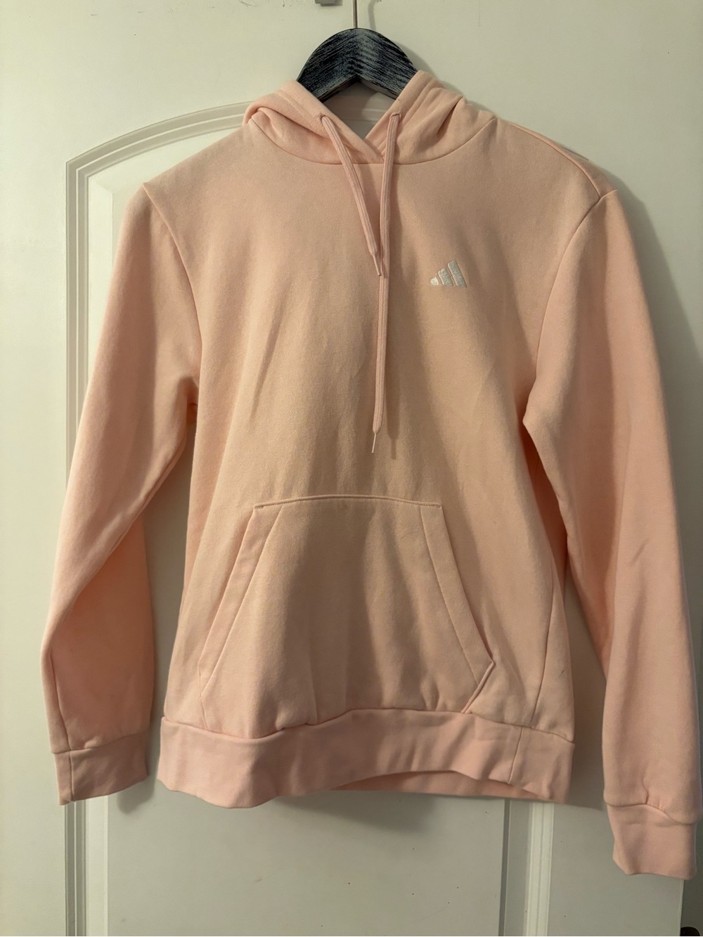 NWT adidas Pink Crewneck Hoodie with Kangaroo Pocket